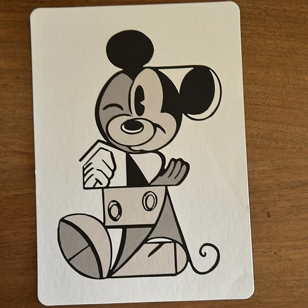 Disney post cards and tissue